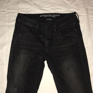 AW Black Ripped Jeans